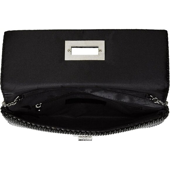 ❤️Trina Mesh Evening Black Clutch for Women Shoulder Bag - Picture 5 of 6